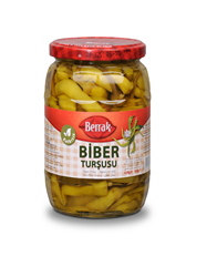 Berrak Sarı Sivri Biber Turşu 720 ml (Brüt) Cam