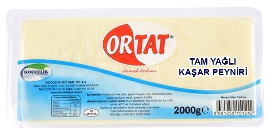 Ortat Kaşar Peynir 2 Kg
