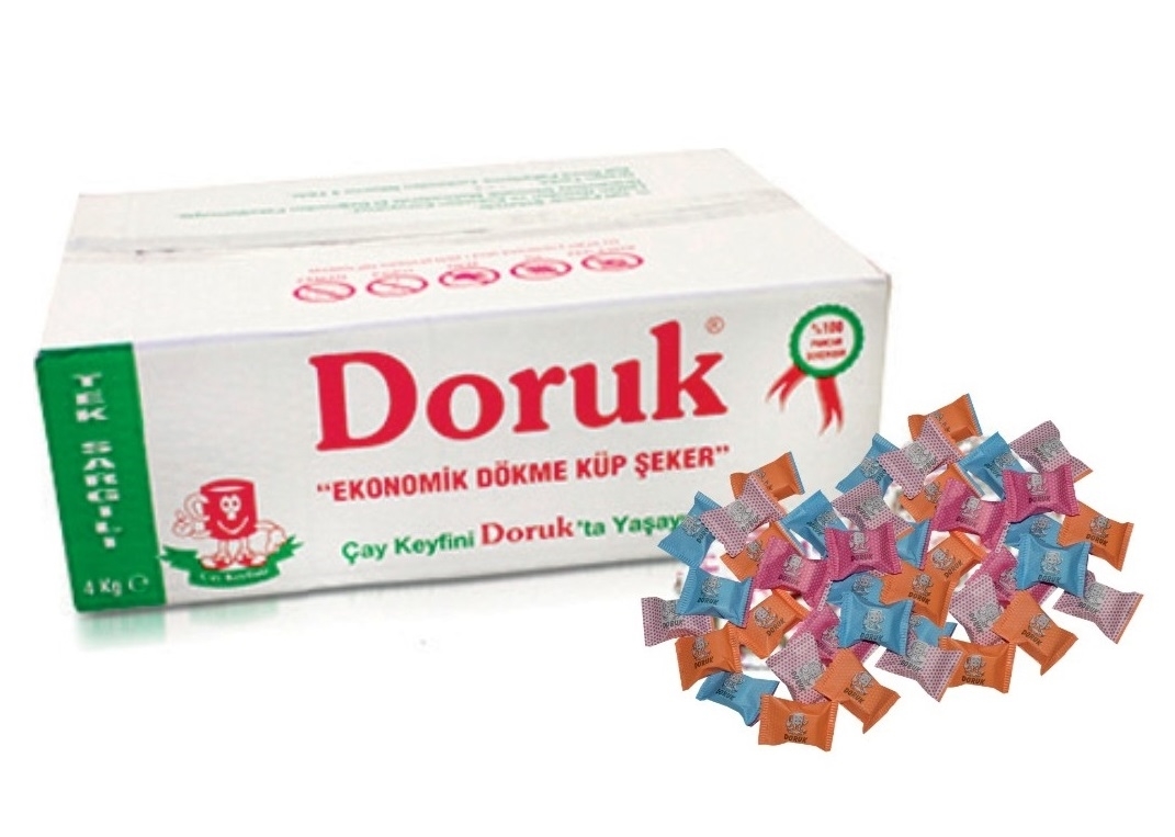 Doruk Tek Sargılı Küp Şeker 4 Kg