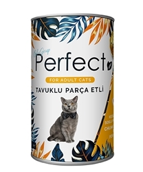 Perfect Kedi Parça Tavuk Etli Mama Konserve 400 gr