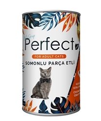Perfect Kedi Parça Somon Mama Konserve 400 gr