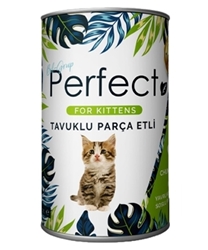Perfect  Yavru Kedi Parça Tavuklu Mama Konserve 400 gr