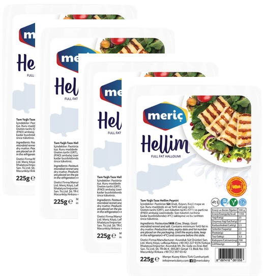 Meriç Hellim Peyniri 250 gr * 4 Adet