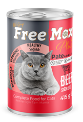 Free Max Sığır Etli Ezme Kedi Maması 415 gr