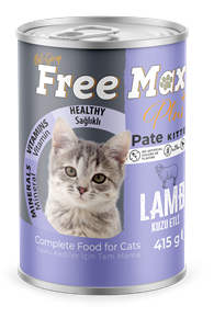 Free Max Kuzu Etli Ezme Kedi Maması 415 gr