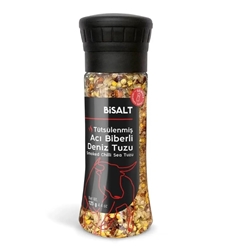 Bisalt Tütsülenmiş Acı Biberli Deniz Tuzu 125 gr