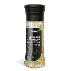 Bisalt Sarımsaklı Biberiyeli Deniz Tuzu 140 gr