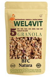 Wel4vıt Granola No:5 340 gr ( Tahıllı ve Kuruyemişli )