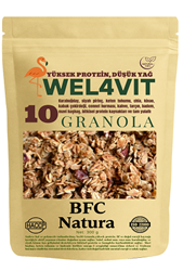 Wel4vıt Granola No:10 300 gr (Cennet Hurmalı & Kahveli)