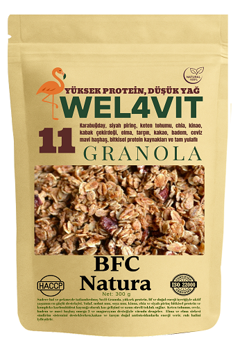 Wel4vıt Granola No:11 300 gr (Kakaolu & Elmalı )