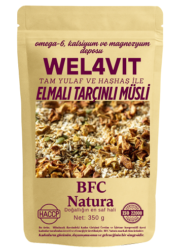 Wel4vıt Elmalı Tarçınlı Musli 350 gr