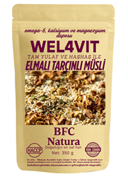 Wel4vıt Elmalı Tarçınlı Musli 350 gr