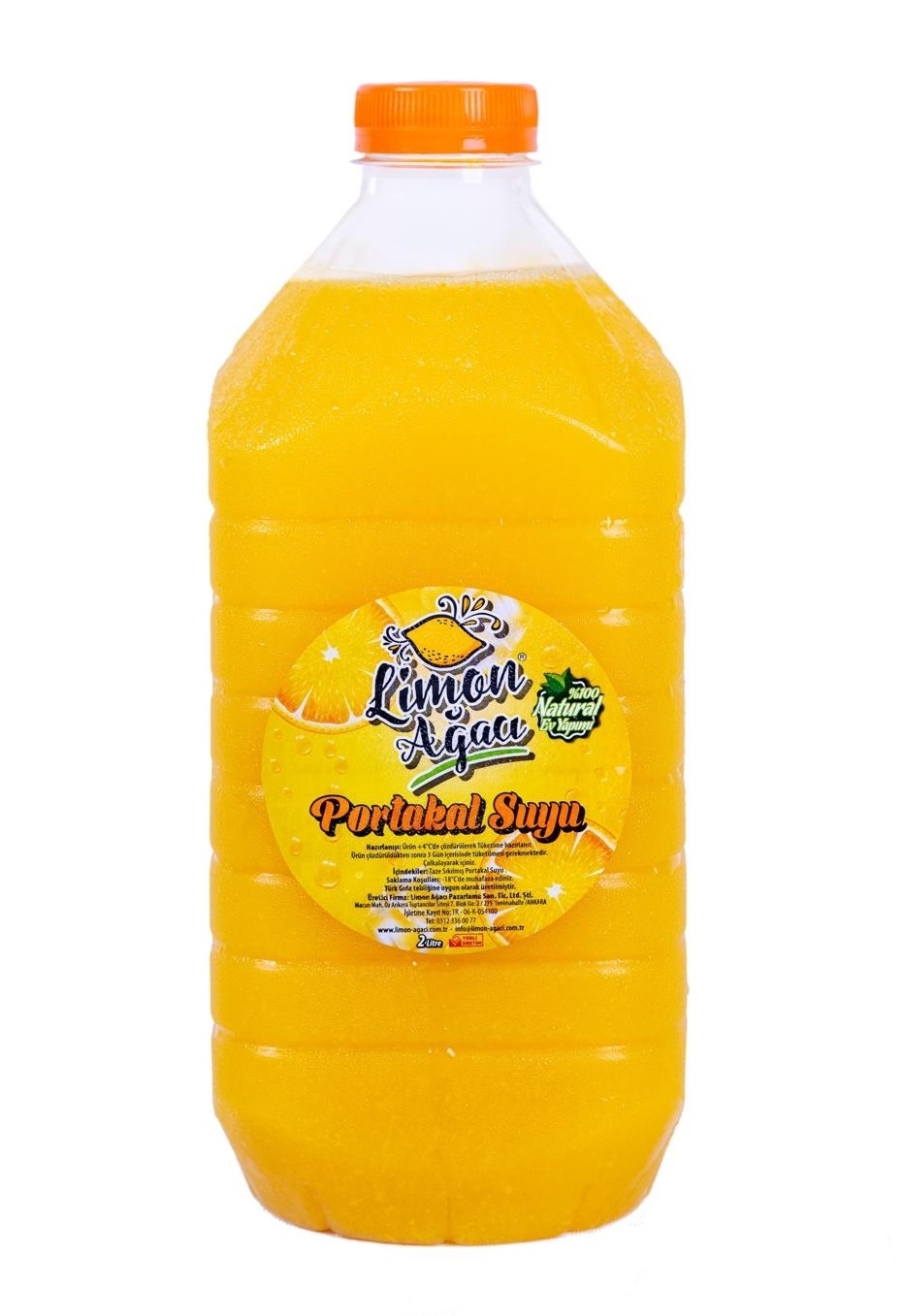 Limon Ağacı Donuk Portakal Suyu 2 Lt