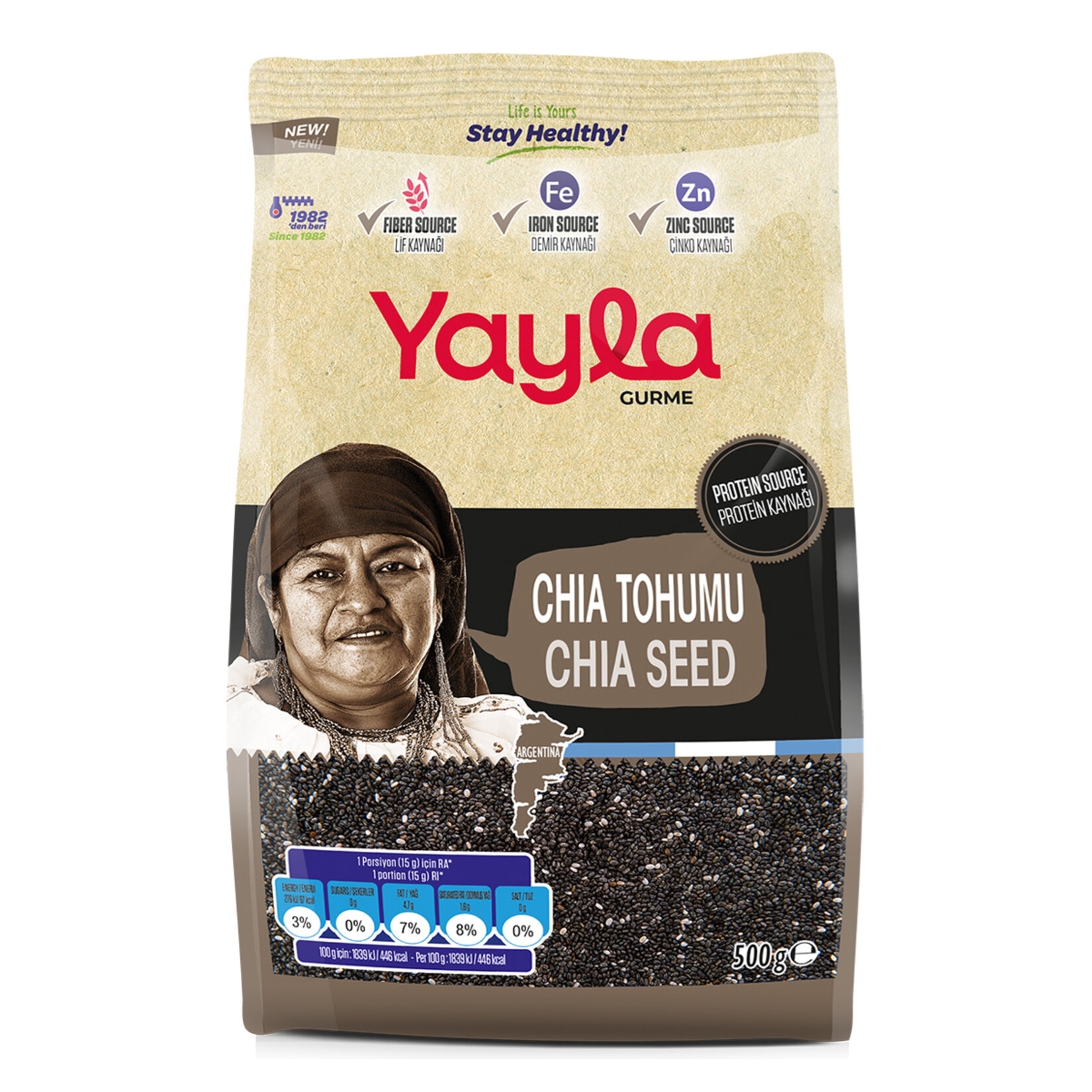 Yayla Siyah Chia Tohumu 500 gr